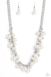 Paparazzi "Glinting Goddess" Silver Necklace & Earring Set Paparazzi Jewelry