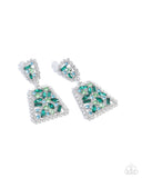 Paparazzi "Glistening Gala" Green Post Earrings Paparazzi Jewelry