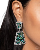 Paparazzi "Glistening Gala" Green Post Earrings Paparazzi Jewelry