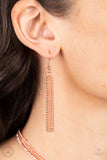 Paparazzi "Glitzy Gusto" Copper Choker Necklace & Earring Set Paparazzi Jewelry
