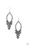 Paparazzi "GLOWING Off The Deep End" Silver Earrings Paparazzi Jewelry