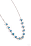 Paparazzi "Going Global" Blue Necklace & Earring Set Paparazzi Jewelry