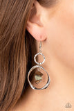 Paparazzi "Good-Natured Spirit" Brown Earrings Paparazzi Jewelry
