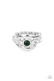 Paparazzi "Graceful Gallantry" Green Ring Paparazzi Jewelry