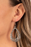 Paparazzi "Granada Garland" Silver Earrings Paparazzi Jewelry
