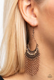 Paparazzi "Greco Goddess" Copper Earrings Paparazzi Jewelry