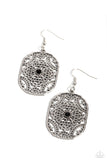 Paparazzi "Greco-Roman Romance" Black Earrings Paparazzi Jewelry