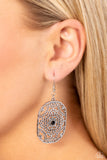 Paparazzi "Greco-Roman Romance" Black Earrings Paparazzi Jewelry