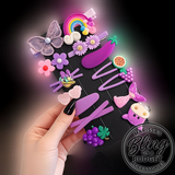 "Princess Playtime" Purple Hair Clip Set Paparazzi Jewelry