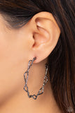 Paparazzi "Haute Helix" Black Post Earrings Paparazzi Jewelry