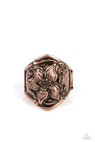 Paparazzi "Hibiscus Harbor" Copper Ring Paparazzi Jewelry