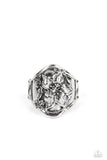 Paparazzi "Hibiscus Harbor" Silver Ring Paparazzi Jewelry