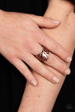 Paparazzi "Hidden Troves" Copper Ring Paparazzi Jewelry