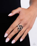Paparazzi "High-Class Honor" Black Ring Paparazzi Jewelry