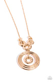 Paparazzi "High Hoops" Gold Necklace & Earring Set Paparazzi Jewelry