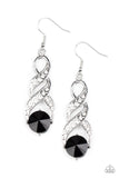 Paparazzi "High-Ranking Royalty" Black Earrings Paparazzi Jewelry