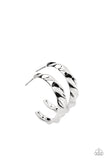 Paparazzi "HOOP It Up" Silver Post Earrings Paparazzi Jewelry