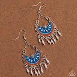 Paparazzi "I Just Need CHIME" Blue Earrings Paparazzi Jewelry