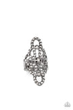 Paparazzi "Futuristic Free Spirit" Black Ring Paparazzi Jewelry