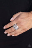 Paparazzi "Immeasurable Iridescence" White Ring Paparazzi Jewelry