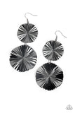 Paparazzi "In Your Wildest FAN-tasy" Black Earrings Paparazzi Jewelry