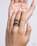 Paparazzi "Industrial Intersection" Brass Ring Paparazzi Jewelry