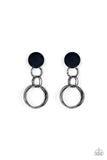 Paparazzi "Industrialized Fashion" Black Post Earrings Paparazzi Jewelry