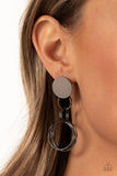 Paparazzi "Industrialized Fashion" Black Post Earrings Paparazzi Jewelry