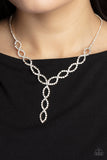 Paparazzi "Infinitely Icy" Gold Necklace & Earring Set Paparazzi Jewelry