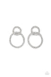 Paparazzi "Intensely Icy" Black Post Earrings Paparazzi Jewelry