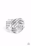 Paparazzi "Interlocked Insignia" Silver Ring Paparazzi Jewelry