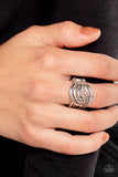 Paparazzi "Interlocked Insignia" Silver Ring Paparazzi Jewelry
