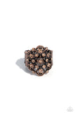 Paparazzi "Intricate Influence" Copper Ring Paparazzi Jewelry