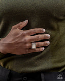 Paparazzi "Knockout Tournament" White Men's Ring Paparazzi Jewelry