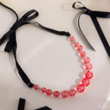 Paparazzi "Lace Maker" Red Necklace & Earring Set Paparazzi Jewelry