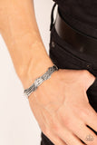 Paparazzi "Last Man Standing" Silver Mens Urban Bracelet Paparazzi Jewelry