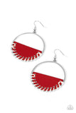 Paparazzi "Lavishly Laid Back" Red Earrings Paparazzi Jewelry