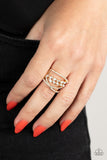 Paparazzi "Lavishly Luminary" Gold Ring Paparazzi Jewelry