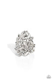 Paparazzi "LEAF Home" White Ring Paparazzi Jewelry