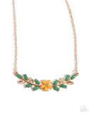 Paparazzi "Leafy Layover" Orange Necklace & Earring Set Paparazzi Jewelry