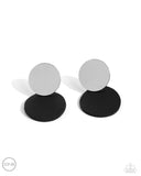 Paparazzi "Leather Leader" Black Clip On Earrings Paparazzi Jewelry