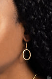 Paparazzi "Limelight Lead" Gold Necklace & Earring Set Paparazzi Jewelry