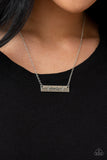 Paparazzi "Living The Mom Life" Silver Necklace & Earring Set Paparazzi Jewelry