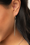 Paparazzi "Living The Mom Life" Silver Necklace & Earring Set Paparazzi Jewelry