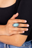 Paparazzi "Lost In The Sagebrush" Blue Ring Paparazzi Jewelry