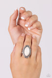 Paparazzi "Lost In The Sagebrush" White Ring Paparazzi Jewelry