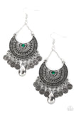 Paparazzi "Lunar Allure" Green Earrings Paparazzi Jewelry