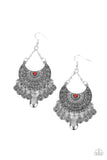 Paparazzi "Lunar Allure" Red Earrings Paparazzi Jewelry