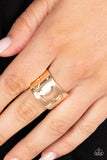 Paparazzi "Lunar Levels" Gold Ring Paparazzi Jewelry