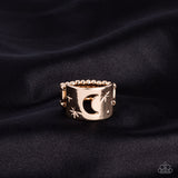 Paparazzi "Lunar Levels" Gold Ring Paparazzi Jewelry